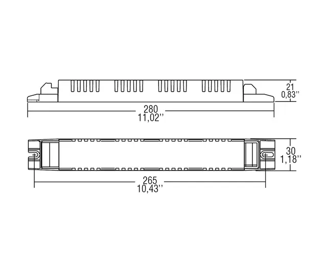 LED Driver 200-350mA 54-80W MP80/350SLIM 