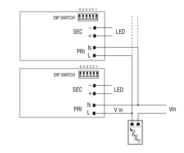 LED Driver Mini Jolly MD FASAVSNITT 250-900mA, 12V, 24V 