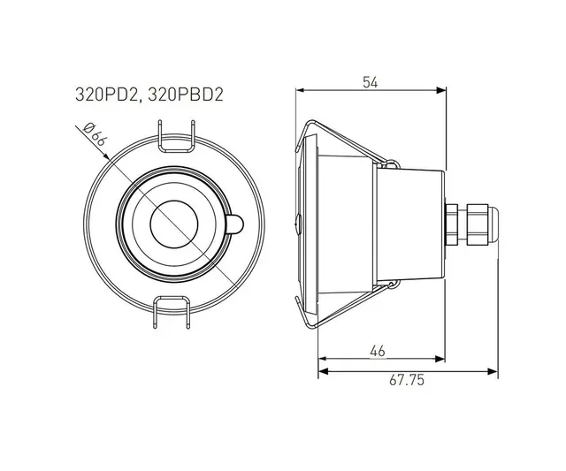 Digidim 320P Dali 2 Sensor Sort IP65 