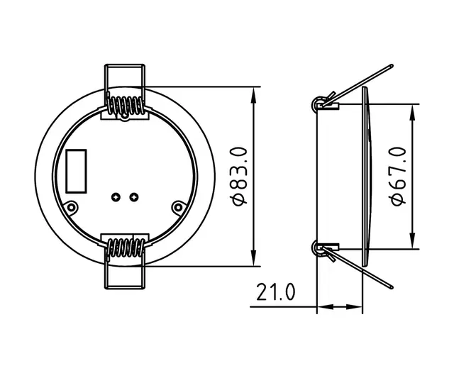 Bevegelses sensor PIR/Dagslys Dali-2 Innfelt Hvit 