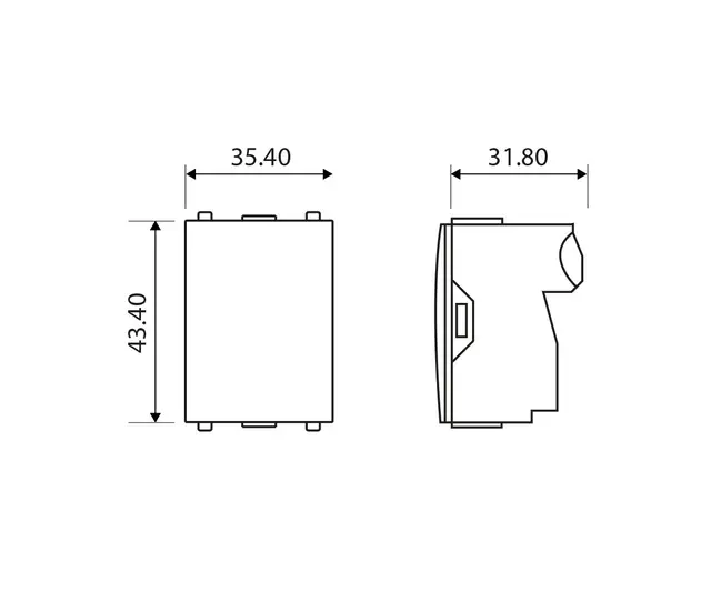 Digidim 150, Dummymodul, hvit u/ramme 