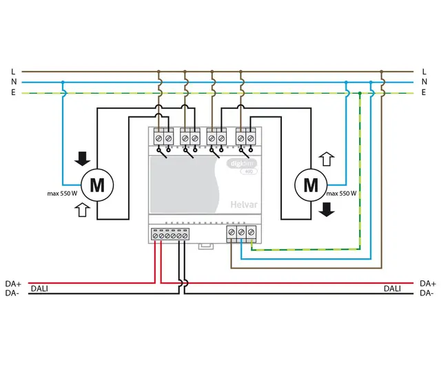 Digidim 490 motorstyring DALI 