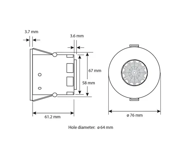 Digidim 311, IP55 PIR/IR Sensor For kaldemiljøer 