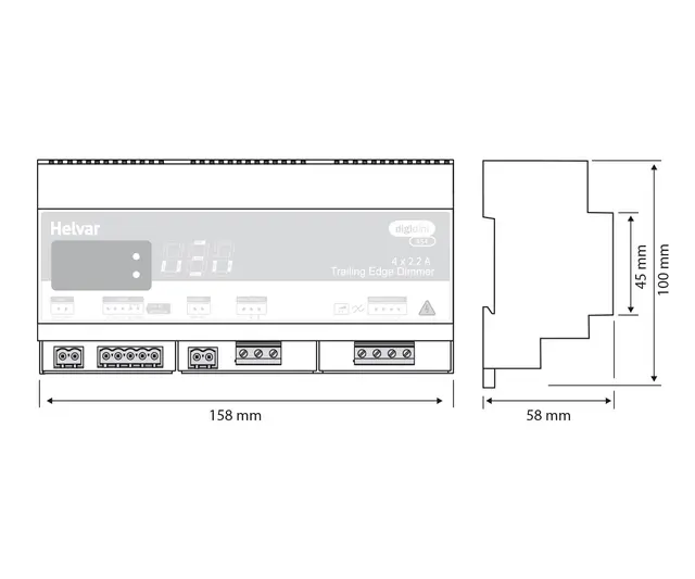 Digidim 454  Trailing Edge Dimmer 4x2,2A 