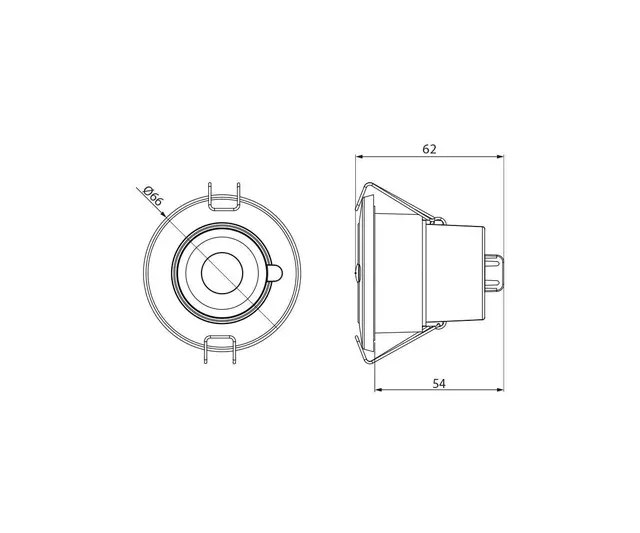 Digidim 320 PIR sensor, hvit 