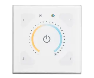 Illustris Panel Front 192GW Dim-to-warm Glass hvit