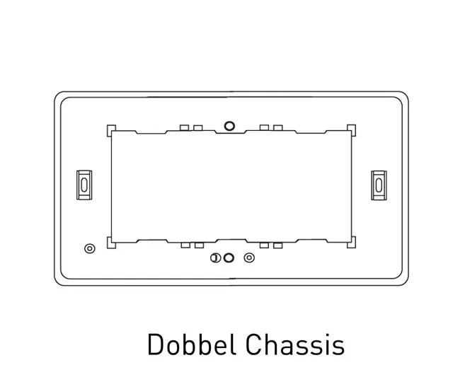 Digidim 235D, Ramme dobbel plast Sort Digidim 235D Ramme Sort  (Dobbel) Plast 