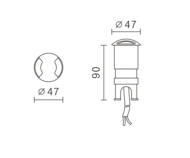 Inground Dual 3W 700mA 30K IP67 