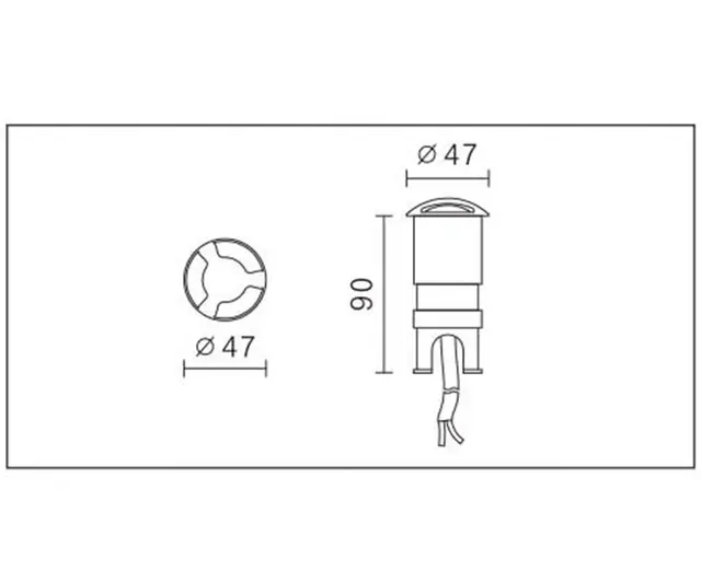 Inground Tripple 3W 700mA 30K IP67 