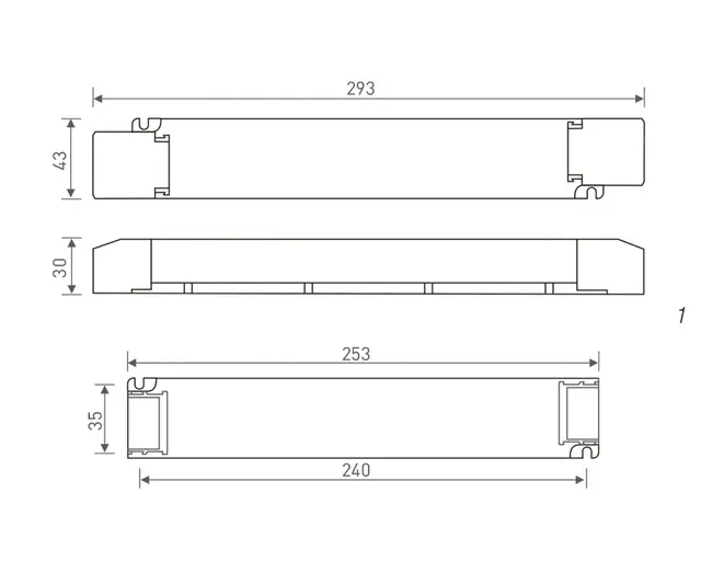 LED Driver 24V 100W DALI DT8 CCT 