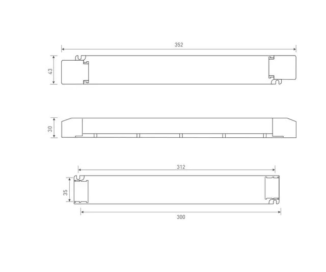 LED Driver 24V 150W DALI DT8 CCT 