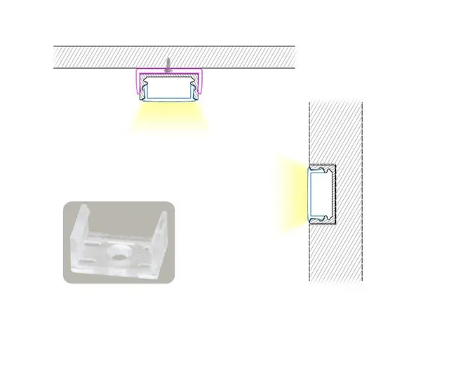 Aluminiumsprofil for utenpål. Mont. sort HL-BAPL002 