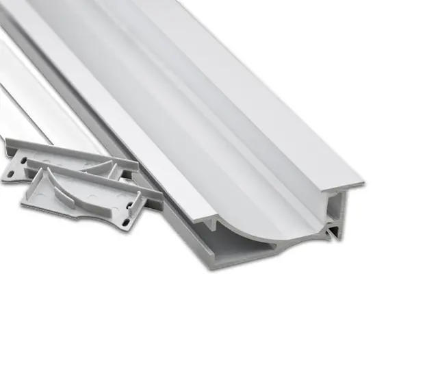 Aluminiumprofil HL-BAPL023 innfelling tak/vegg H=26,7/76 