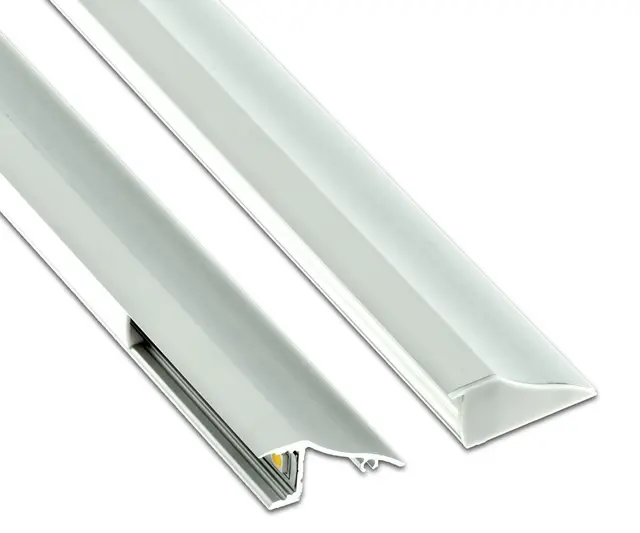 Aluminiumsprofil for utenpål. Mont. Hvit HL-BAPL002 