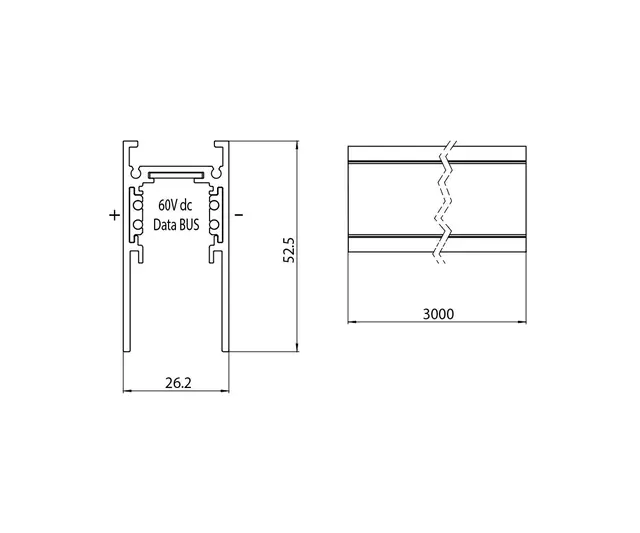 Multisystem DA Strømsk. Hvit 3m ST2 Multisystem DA Strømsk. Hvit 2m ST2 