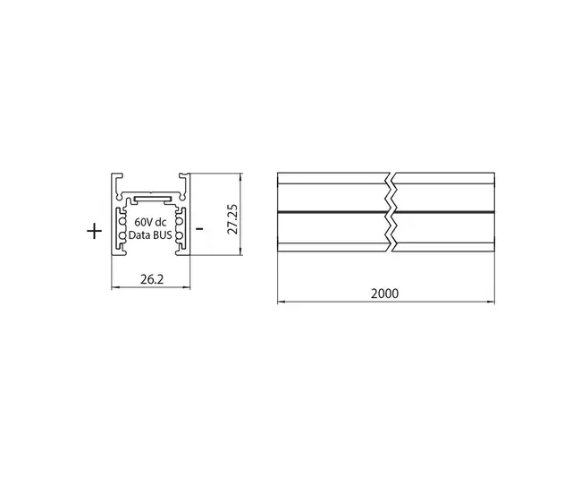 Multisystem DA Strømsk. Hvit 2m ST6 