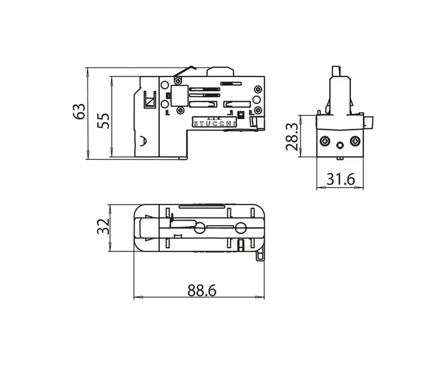 Onetrack Adapter for Dali, Asymetrisk Hvit 