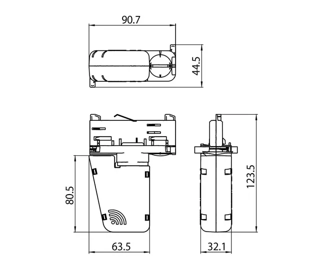 Onetrack Adapter m Casambi, Hvit 