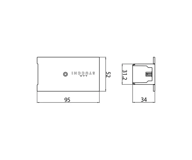 Onetrack Deksel f/Endetilkobl  Sort 