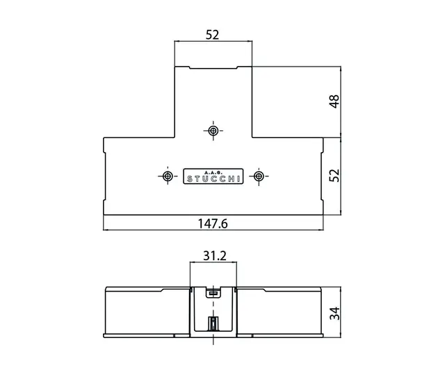 Onetrack Deksel f/T-Kobling Sort 