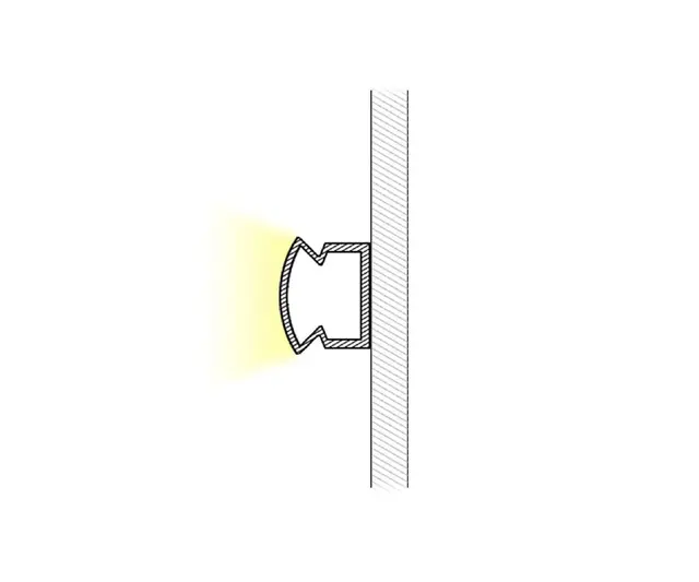 PMMA profil IP65 PMMA profil IP65 H:10,12mm 