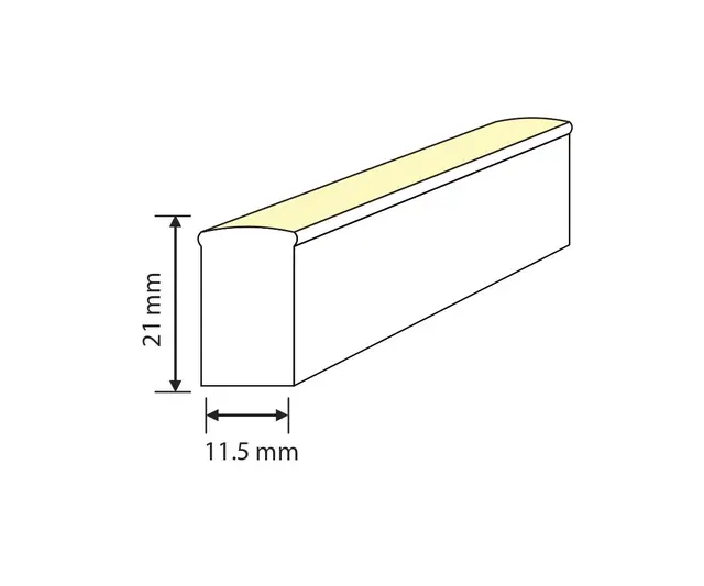 LED Neon F15 24V 17W RGBW 8M 