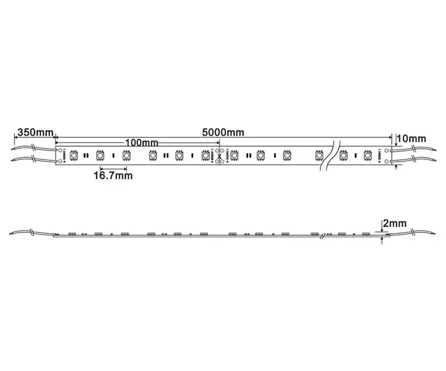 LED Flex 24V 5M 23W/m TW 2000-3000K Tunable white  2000K-3000K 