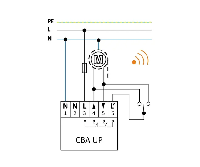 Casambi Motorstyring 2CH 16A (CBA UP) 