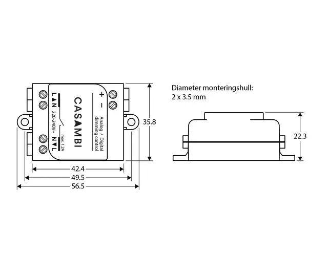 Casambi Bluetooth Control unit 1-10V/Dali (ASD) 