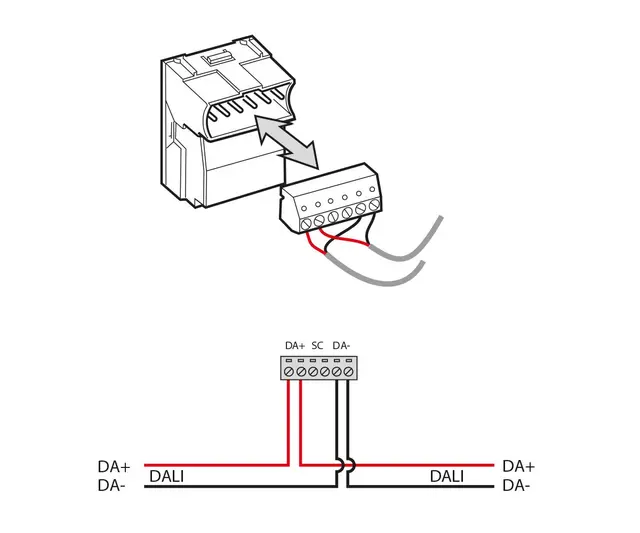 Digidim 170, IR-mottaker, hvit u/ramme 