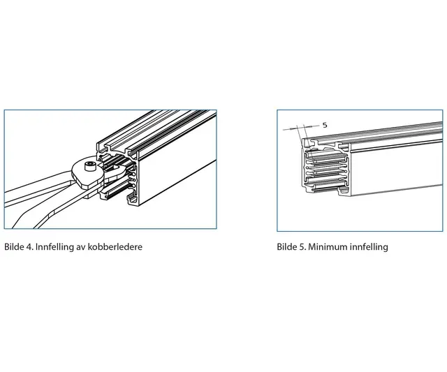 Onetrack Skinne DALI, Svart, 1 M Onetrack Skinne DALI, Sort ,1 M 