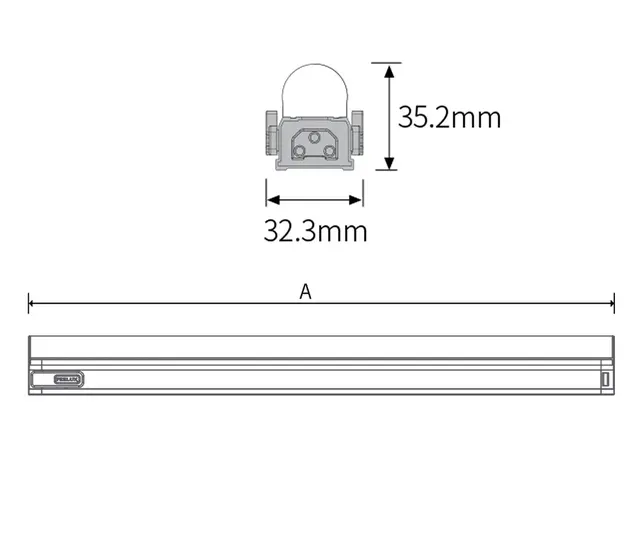 Slimlamp Slide LED list LED lyslist med innebygget driver 